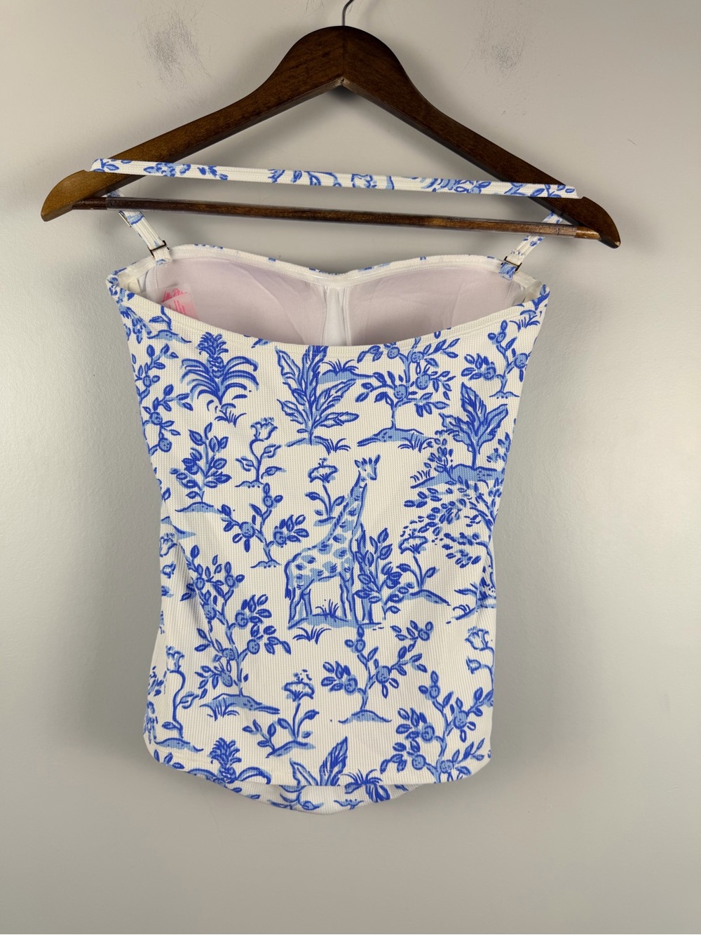 Lilly Pulitzer Flamenco Tankini Top blue white size 4 - Picture 5 of 9